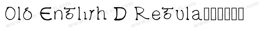 Old English D Regula字体转换